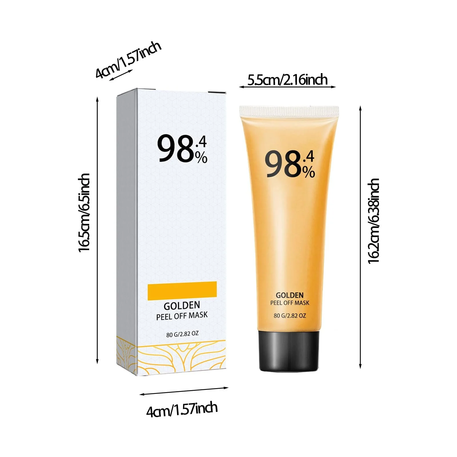 Маска-плівка для обличчя Золота фольга 24 K Gold для зволоження, проти зморшок, очищення та освітлення, фото №6