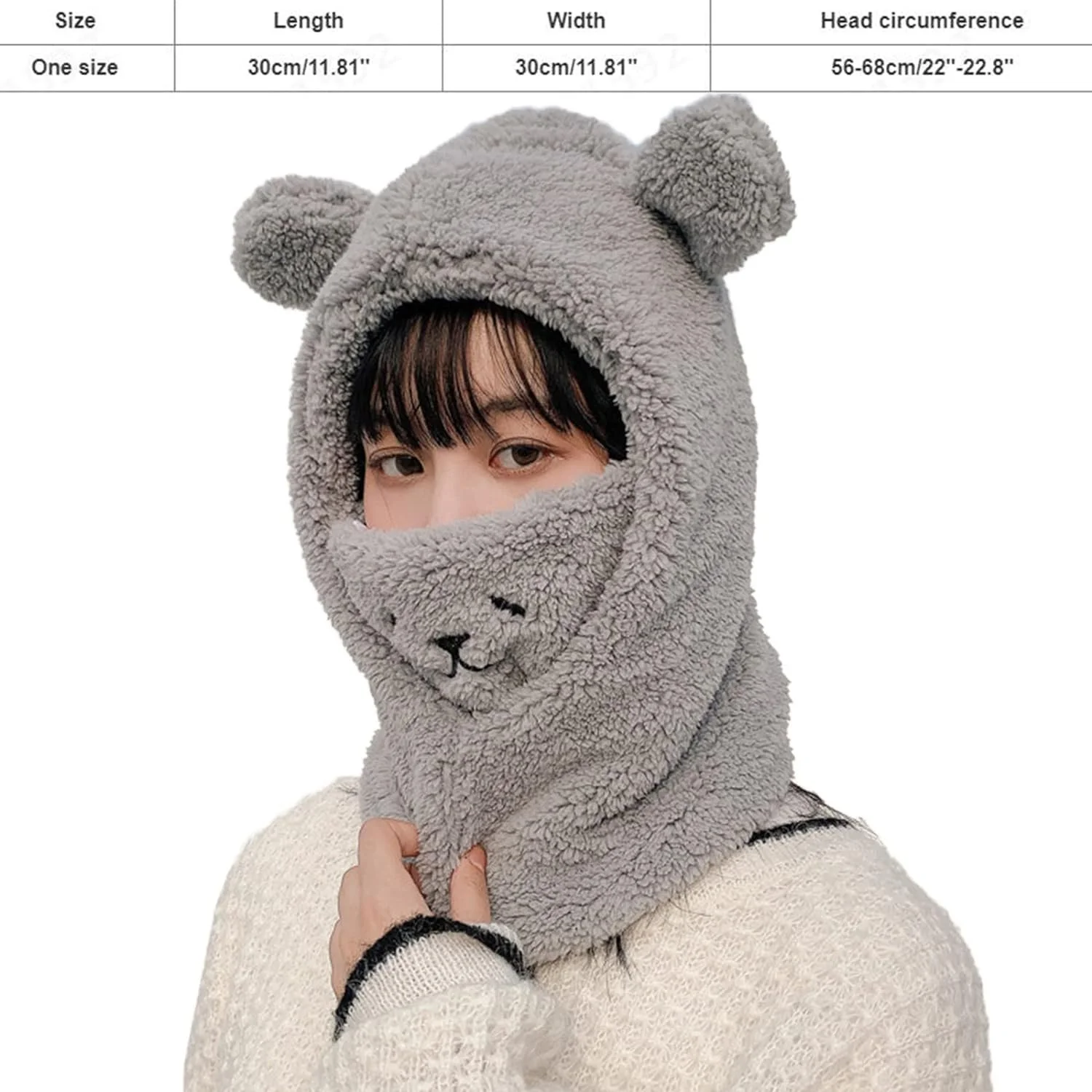 Жіноча зимова тепла вітрозахисна шапка, флісова, фото №3 Жіноча зимова тепла вітрозахисна шапка, флісова, фото №3