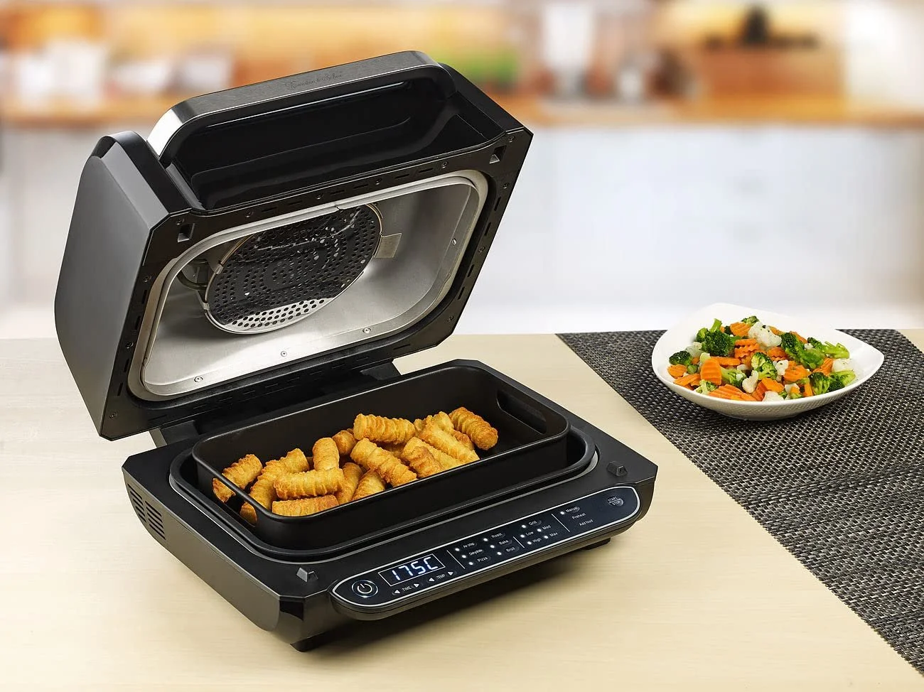 Мультипіч-гриль Rosenstein & Söhne Smokeless BBQ Grill цифрова 3-в-1 1700 Вт Чорна, фото №5