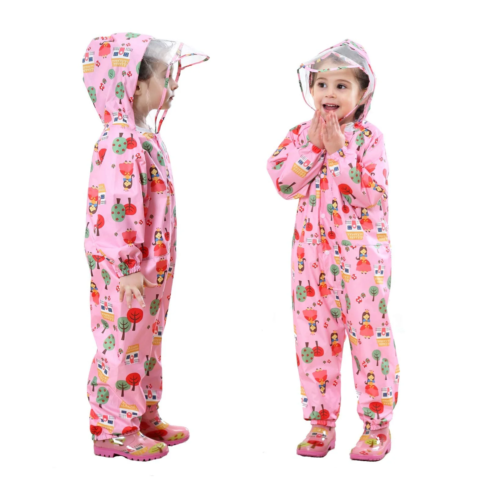 Дощовик Baogaier Дитячий для дівчаток та хлопчиків, дихаючий, водонепроникний, фото №1