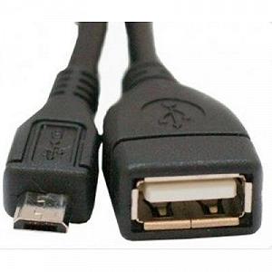 Дата кабель OTG USB 2.0 AF to Micro 5P 0.8m Atcom 16028 - Фото 1