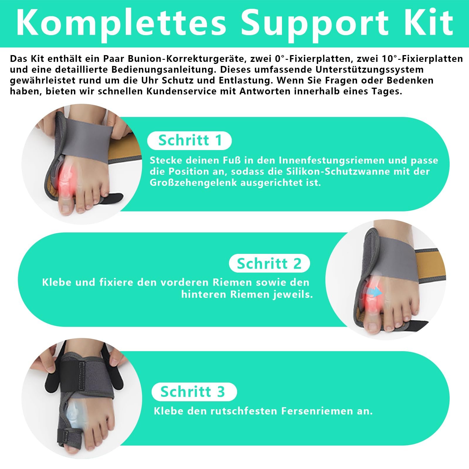 Корректор большого пальца стопы Hallux Valgus, фото №6