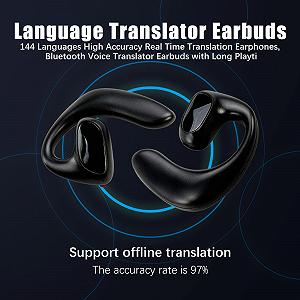 Наушники-переводчики Flylin M8, беспроводные, Bluetooth цена на synthetic.ua - Фото 1 Наушники-переводчики Flylin M8, беспроводные, Bluetooth synthetic.ua - Фото 1