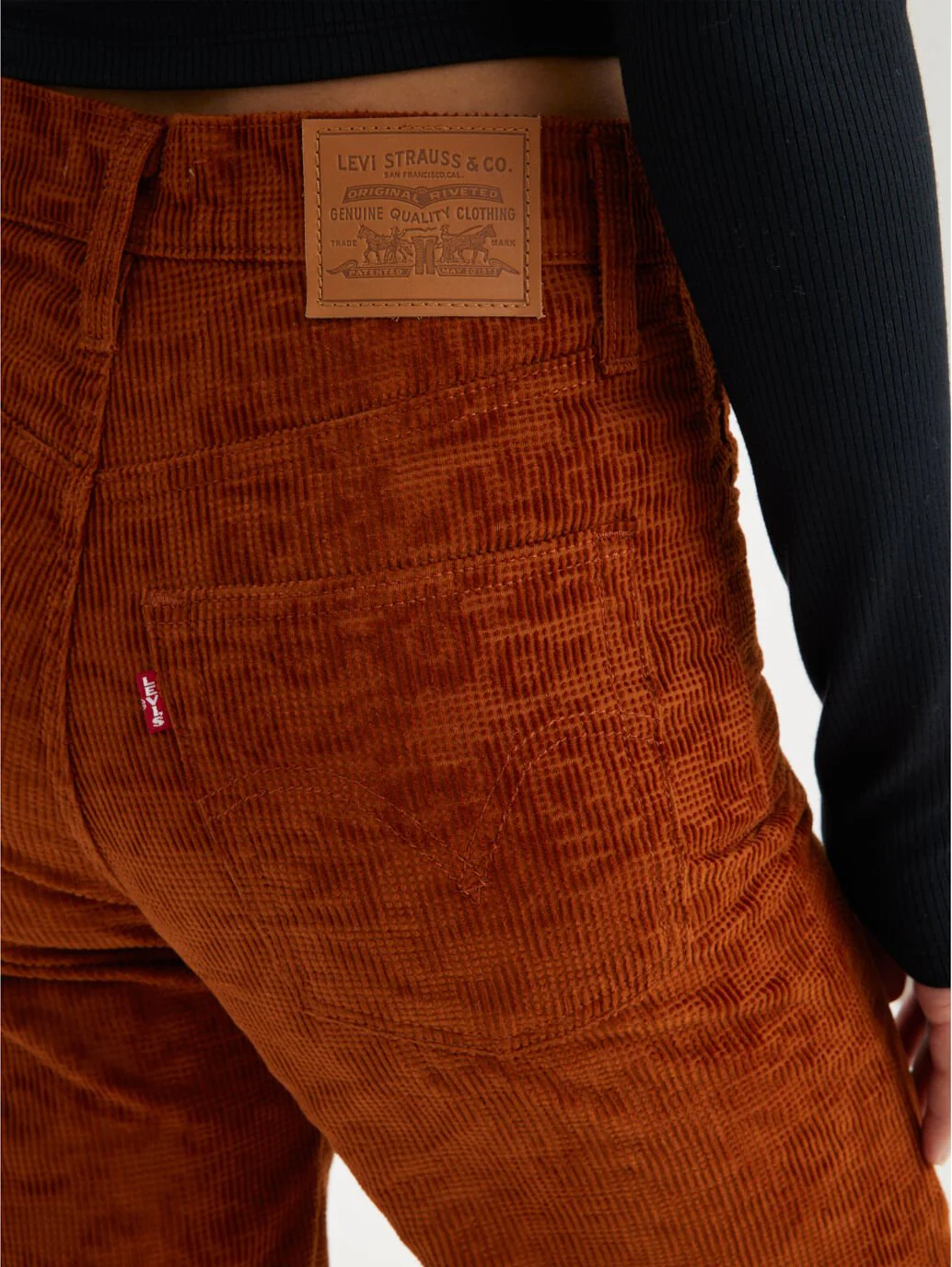 Жіночі джинси Levis - Ribcage Str Ankle Zip Nd Ginger Bread Co - 24 29, фото №6