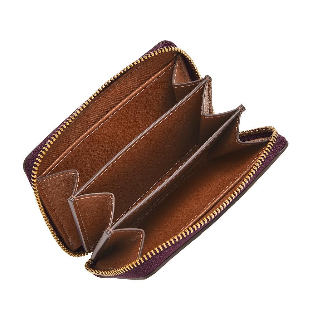 Картхолдер Fossil Logan Zip Around, Фиолетовый, повседневный, фото №2