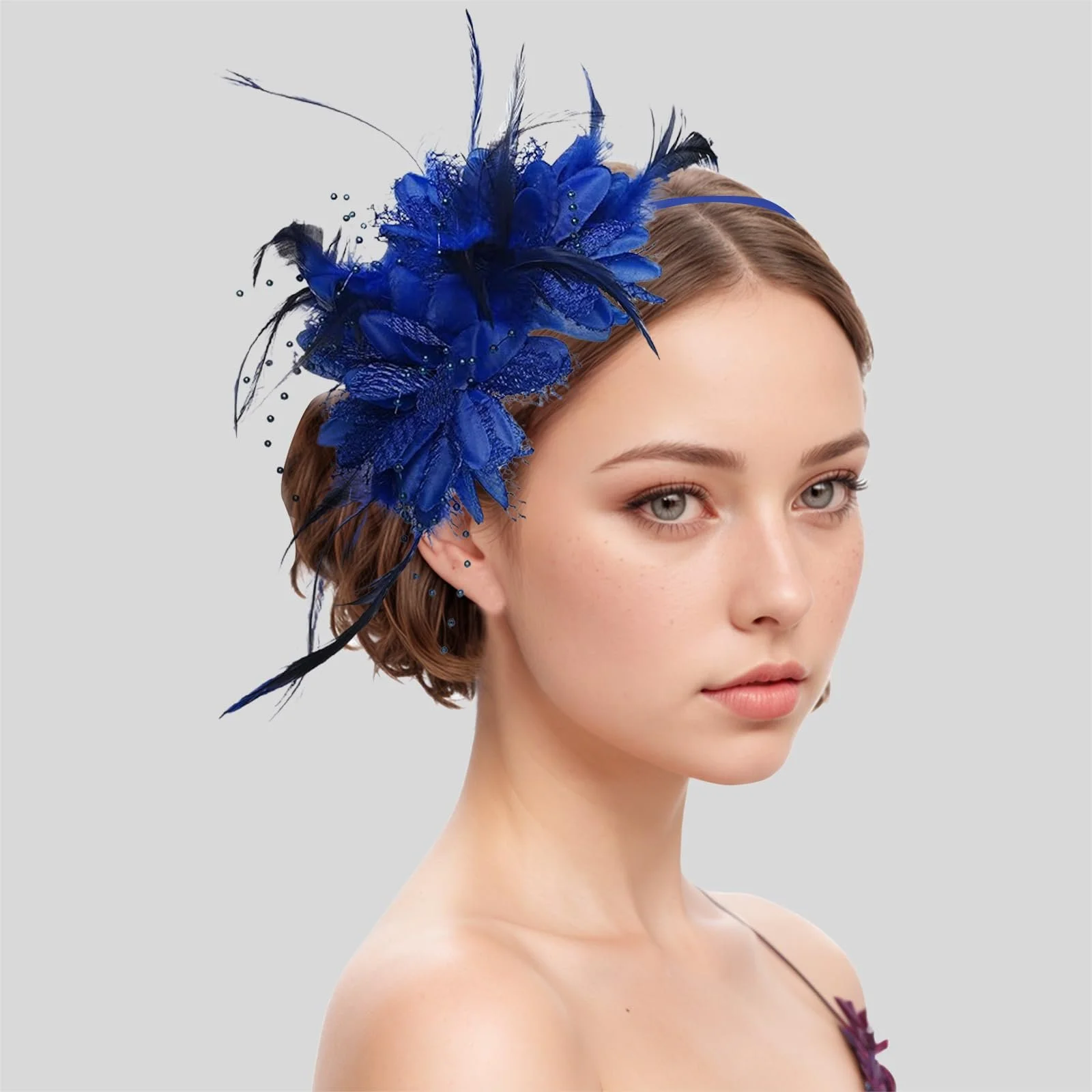 Обруч-шляпка Fascinator для женщин, фото №3