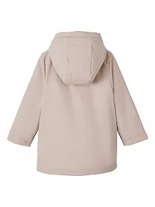 Дождевик Vertbaudet для девочек с капюшоном и подкладкой из флиса synthetic.ua - Фото 1