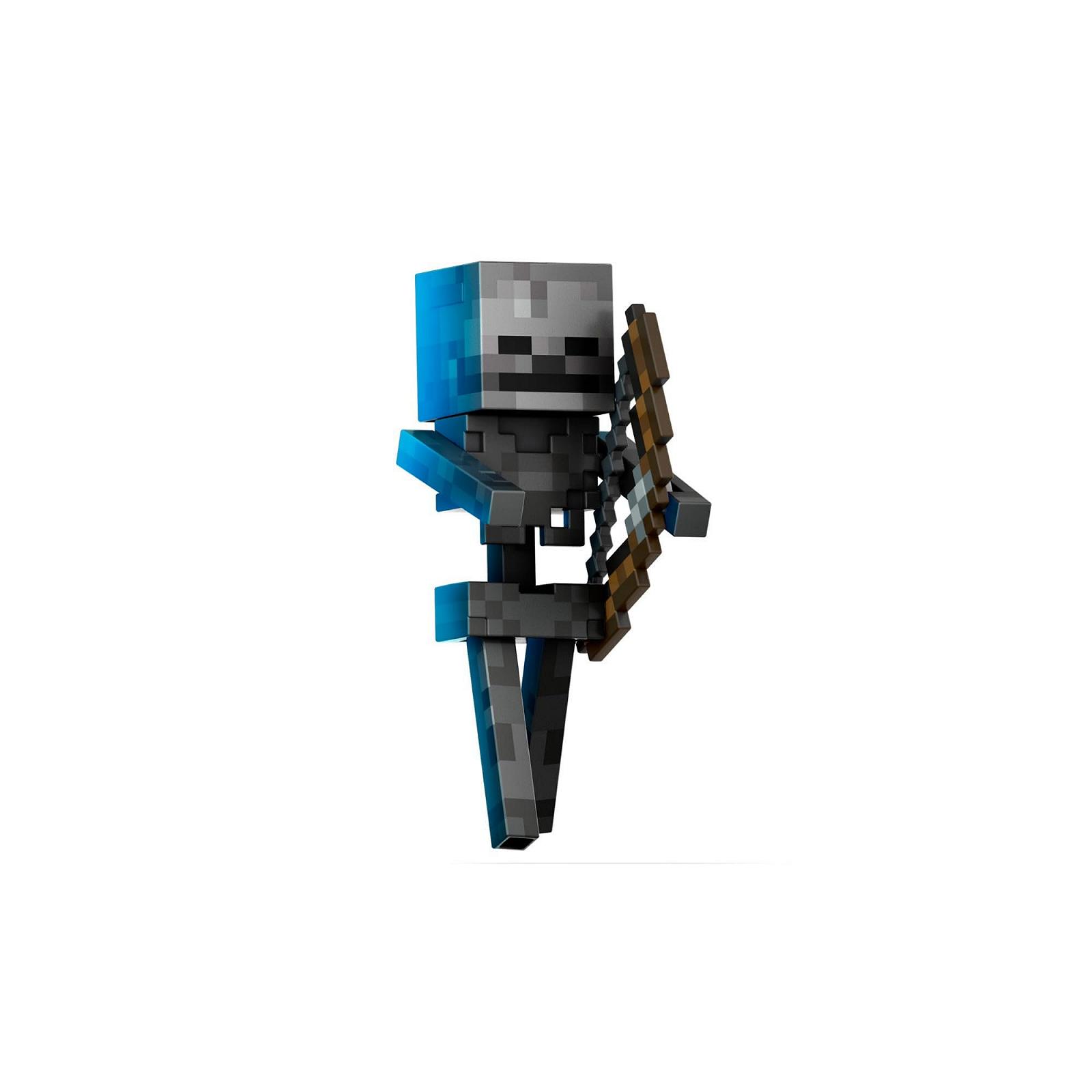 Фигурка Mattel Minecraft Diamond Level Skeleton С аксессуарами 14 см Пиксельный дизайн, фото №4