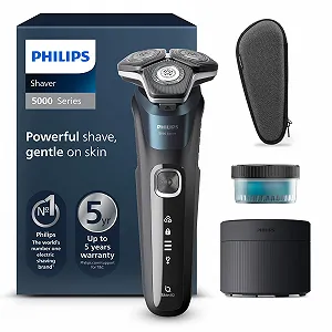 Електробритва Philips Shaver Series 5000 S5889/50 для вологого та сухого гоління SkinIQ Electric Blue - Фото 1