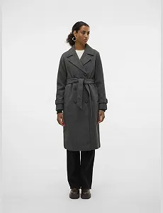 Тренч VERO MODA VMFortunevega Женский Длинный Зимнее Шерстяное synthetic.ua - Фото 1