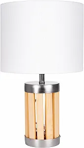 Настільна лампа BRUBAKER Wood/Metal 33 см Beige - Фото 1