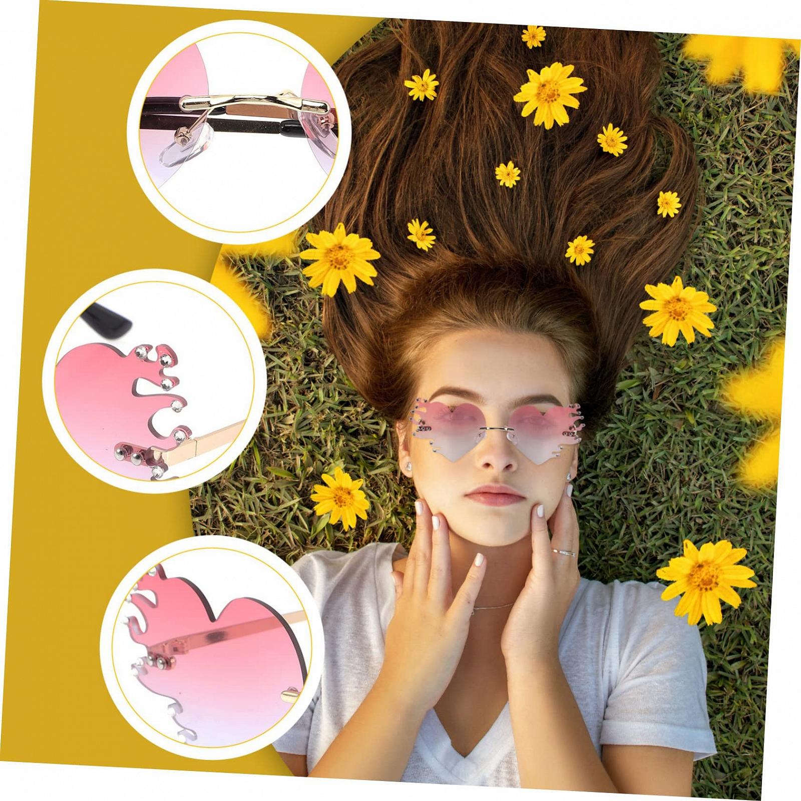 Сонцезахисні окуляри PACKOVE 5 пар, полум'яні, для жінок та чоловіків, модні, фото №7