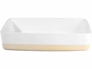 Форма для запікання ASA 36 x 26 x 7.5 см Прямокутна Біла глянцева - Фото 1