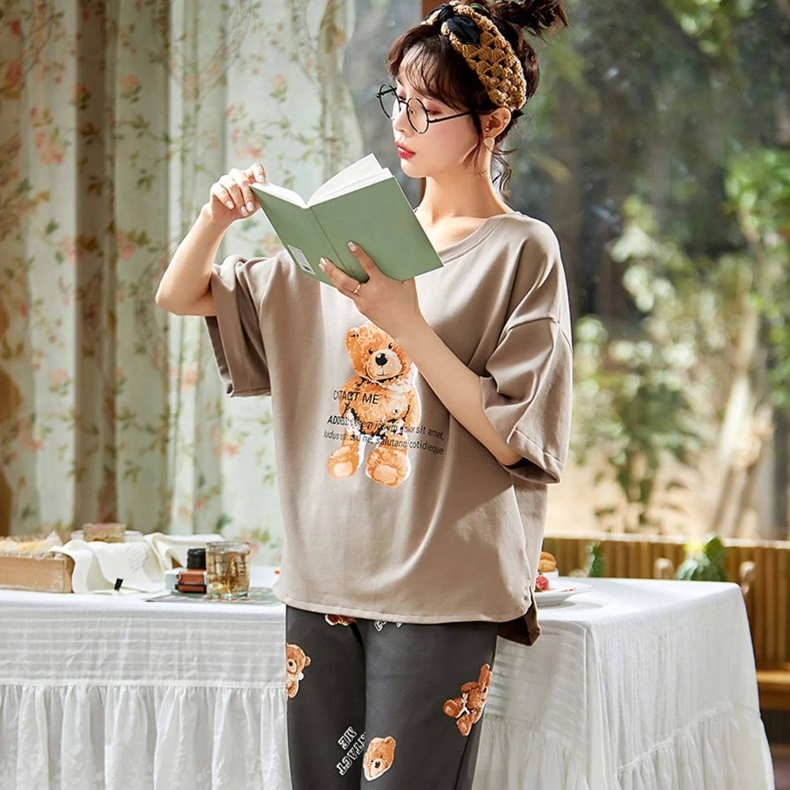 Комплект піжам GOSO для дівчат, Мила піжама з круглим вирізом, фото №2