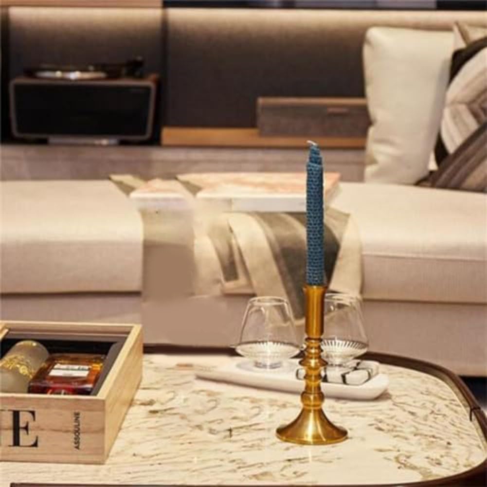 Подсвечник Metal Antique Brass Finish Secure Hold for Taper Candles 7,87см, 3,74 Base (L), фото №2