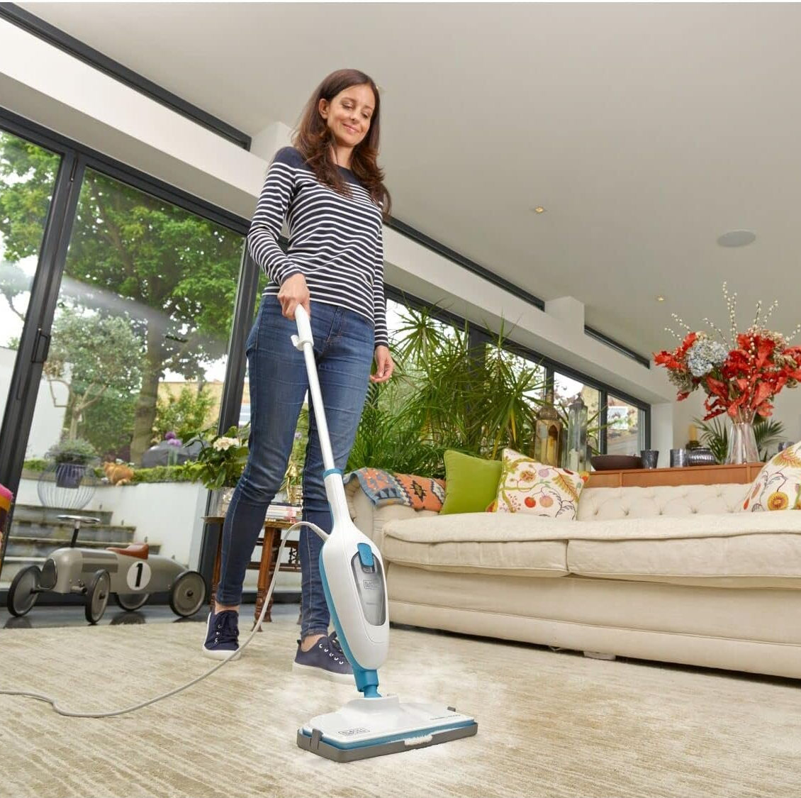 Парова швабра BLACK+DECKER 10-в-1 Біла, фото №2