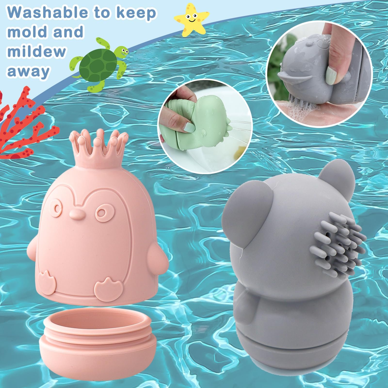 Игрушка для ванны 9 штук Водяная, фото №5