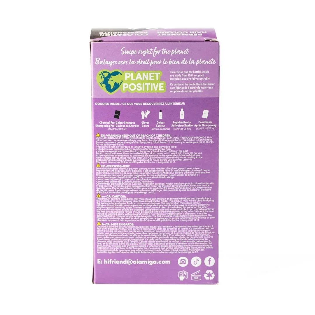 Фарба для волосся Oiamiga Перманентна Насичений Каштановий з натуральними інгредієнтами 120 мл, фото №3