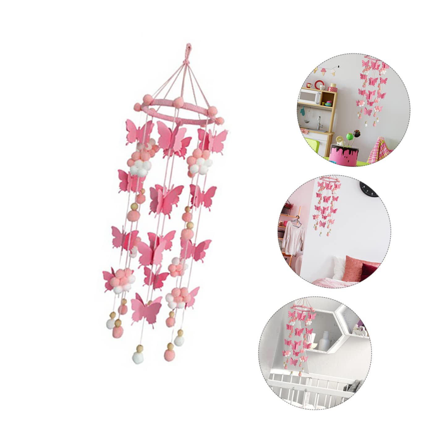 Оберег Toddmomy Butterfly Mobile Cardboard Butterfly Little Fresh Baby, фото №3