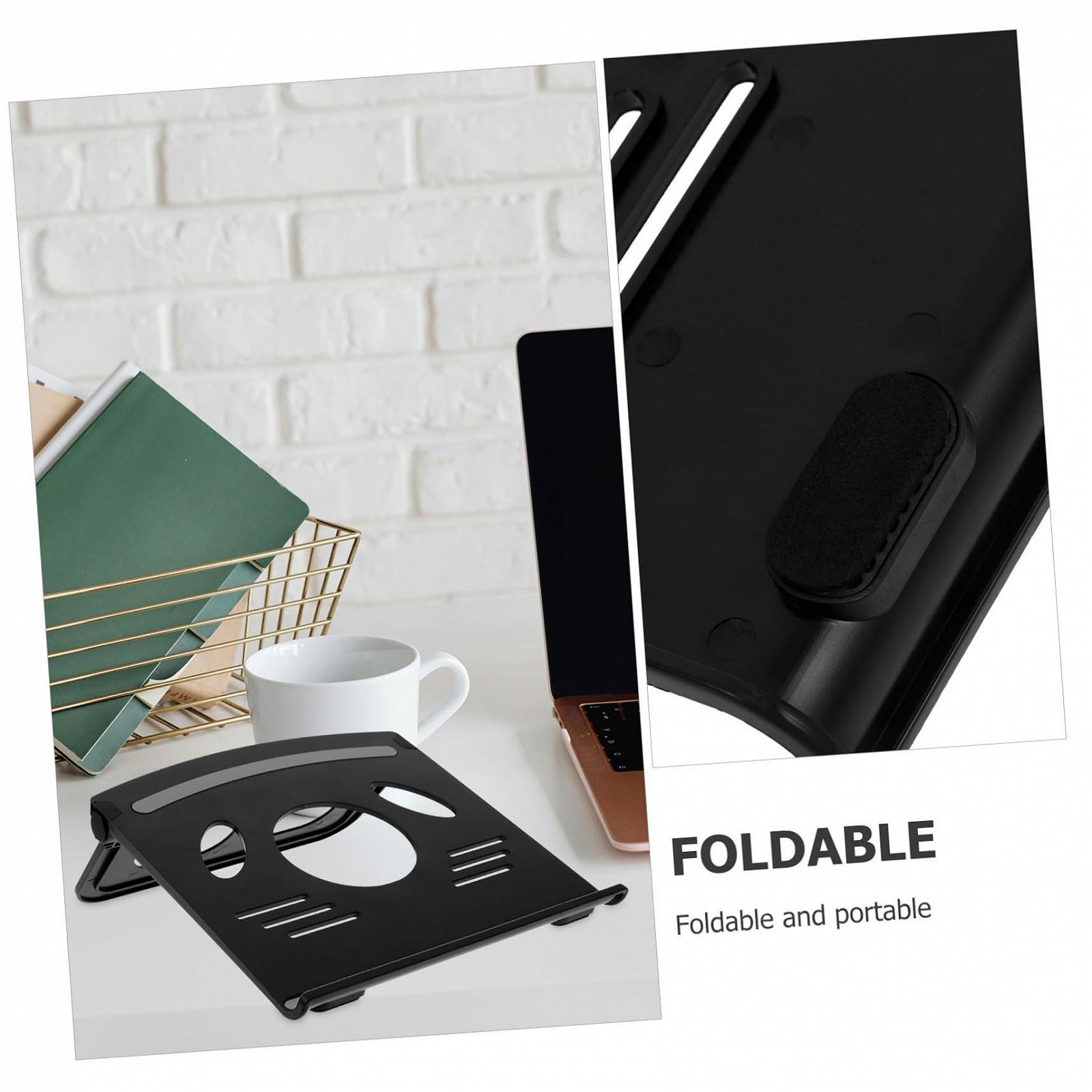 Регулируемая Складная Подставка для Ноутбука/Планшета из Прочного Материала с Противоскользящими Накладками Портативная для Офиса Путешествий и Дома Совместимая с Большинством Ноутбуков, фото №6