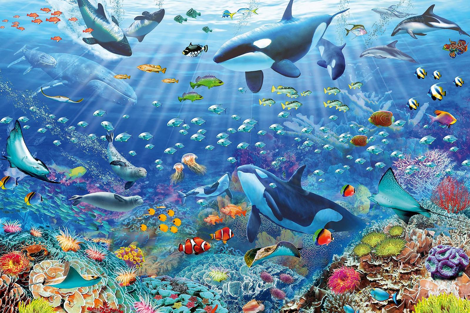 Пазл Ravensburger 17444 Colourful Underwater Fun 3000 деталей, фото №1