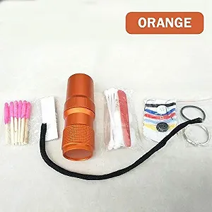 Контейнер-пенал для таблеток Camping Survival, водонепроникний, алюмінієвий, з брелоком, EDC, для подорожей synthetic.ua - Фото 1