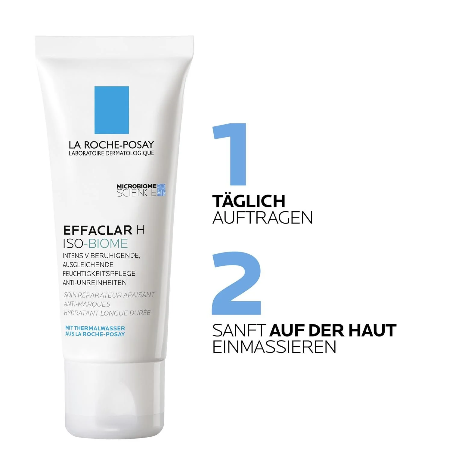 Зволожувальний крем La Roche Posay Effaclar H Iso-Biome для лікування акне 40 мл, фото №6 Зволожувальний крем La Roche Posay Effaclar H Iso-Biome для лікування акне 40 мл, фото №6