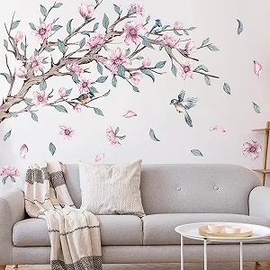 Наклейка на стіну WandSticker4U XXL Cherry Blossom Tree 120 x 100 см Pastel Colours - Фото 1