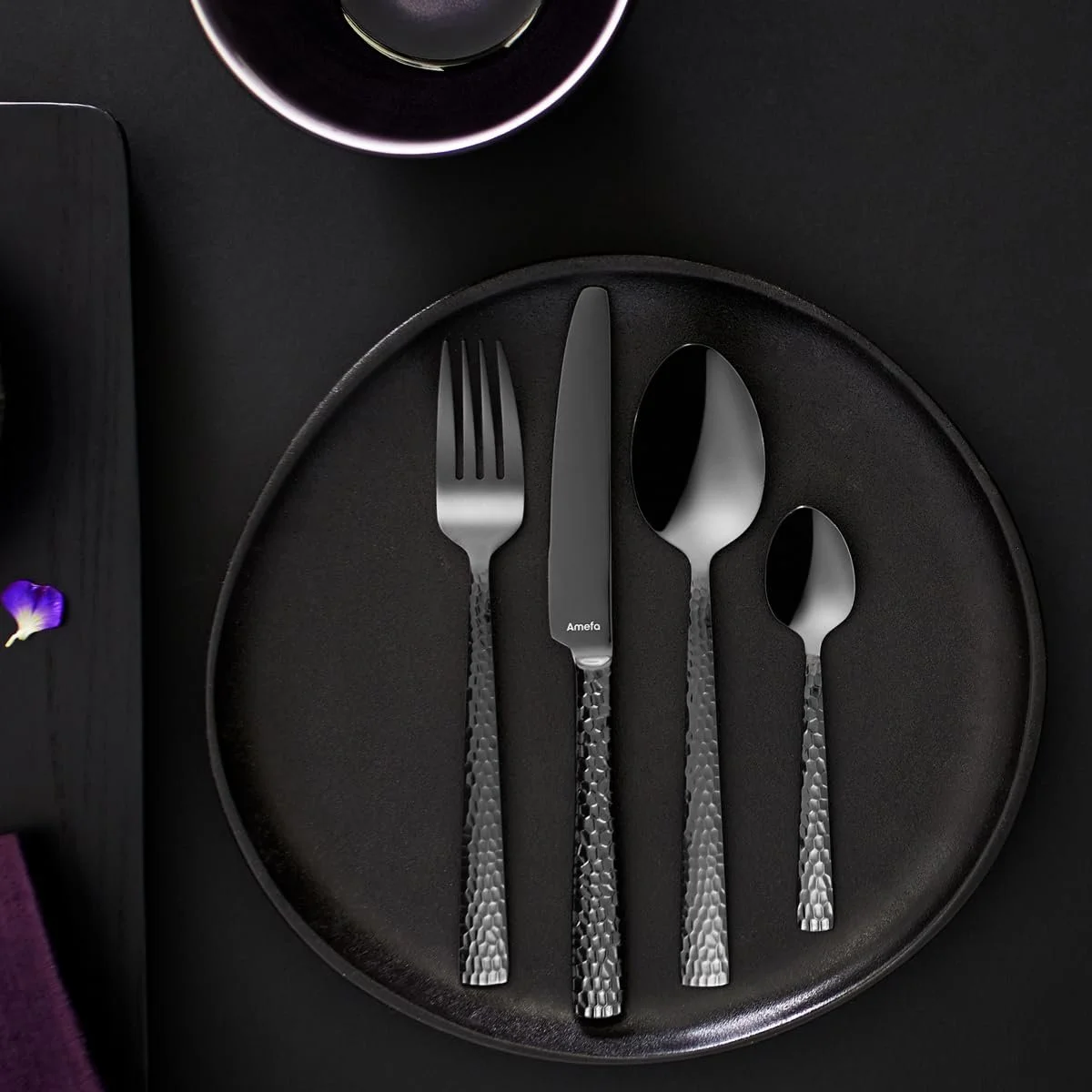 Ложка для мокко/еспресо Amefa Felicity Набір з 6 штук PVD Чорний, фото №4