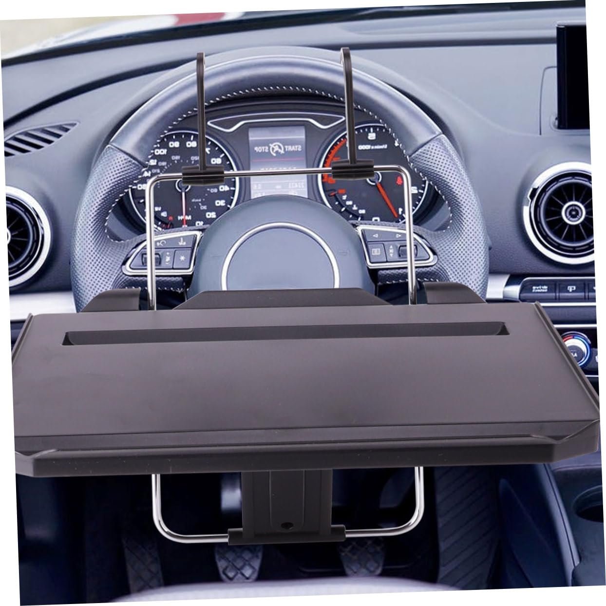 Автомобільний столик-підставка для ПК з підставкою для напоїв та слотом для планшета Міцна, фото №6 Автомобільний столик-підставка для ПК з підставкою для напоїв та слотом для планшета Міцна, фото №6