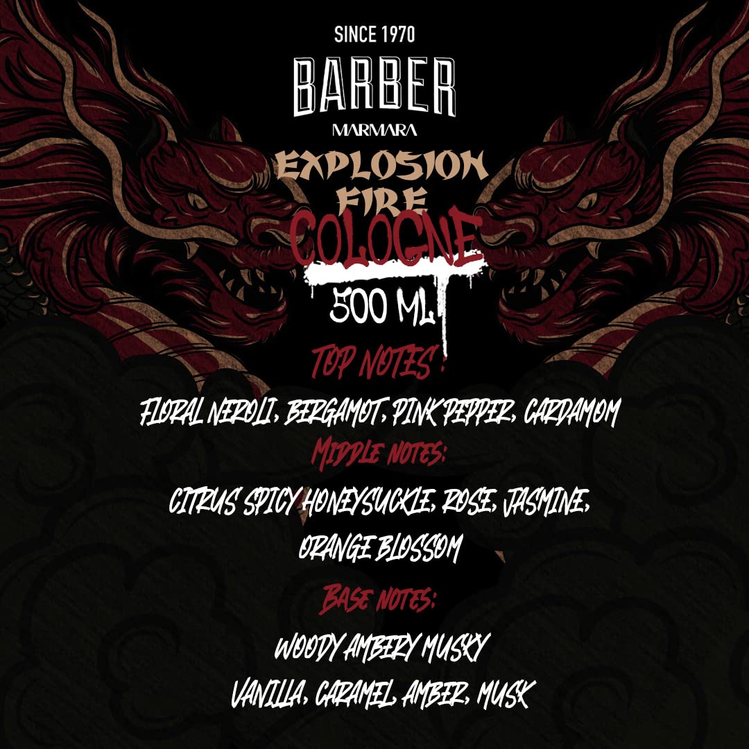 Eau de Cologne Barber Marmara Explosion Fire Limited Edition 500 мл, фото №3