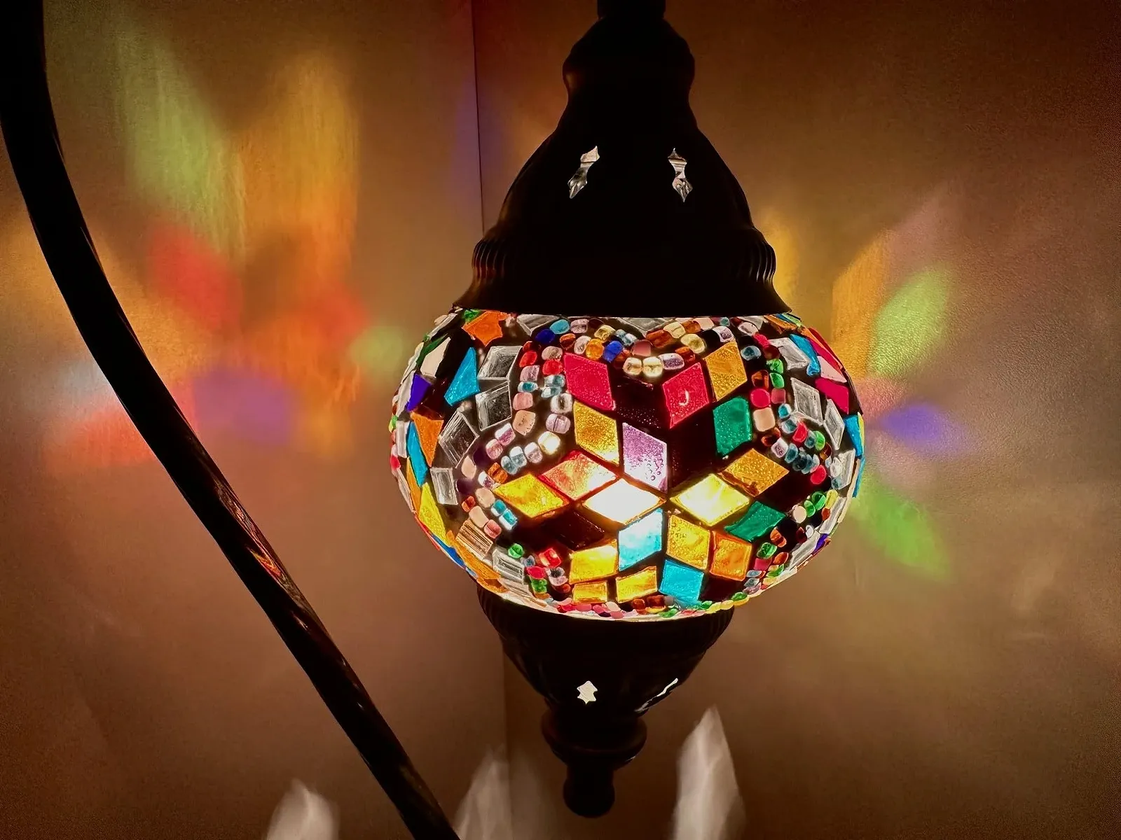 Настільна лампа Samarkand Lights Mosaic Floor Lamp M Oriental Turkish Blue Star, фото №2