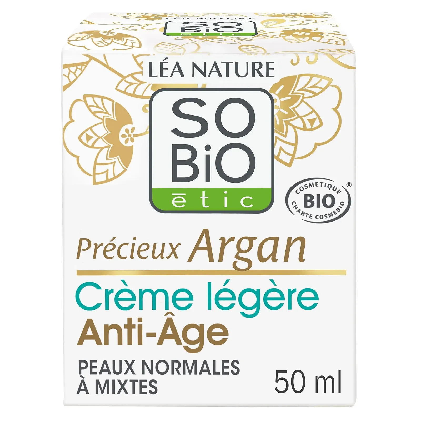 Денний крем LÉA NATURE SO BIO ÉTIC Precious Argan Light Anti-Ageing з аргановою олією та гіалуроновою кислотою, 50 мл, фото №3 Денний крем LÉA NATURE SO BIO ÉTIC Precious Argan Light Anti-Ageing з аргановою олією та гіалуроновою кислотою, 50 мл, фото №3