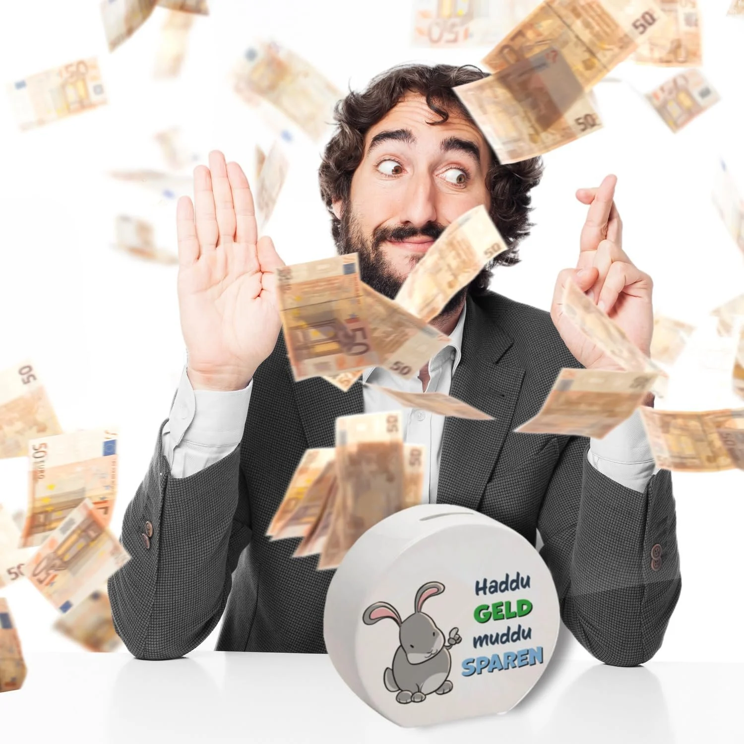 Скарбничка Кролик Керамічна, фото №7