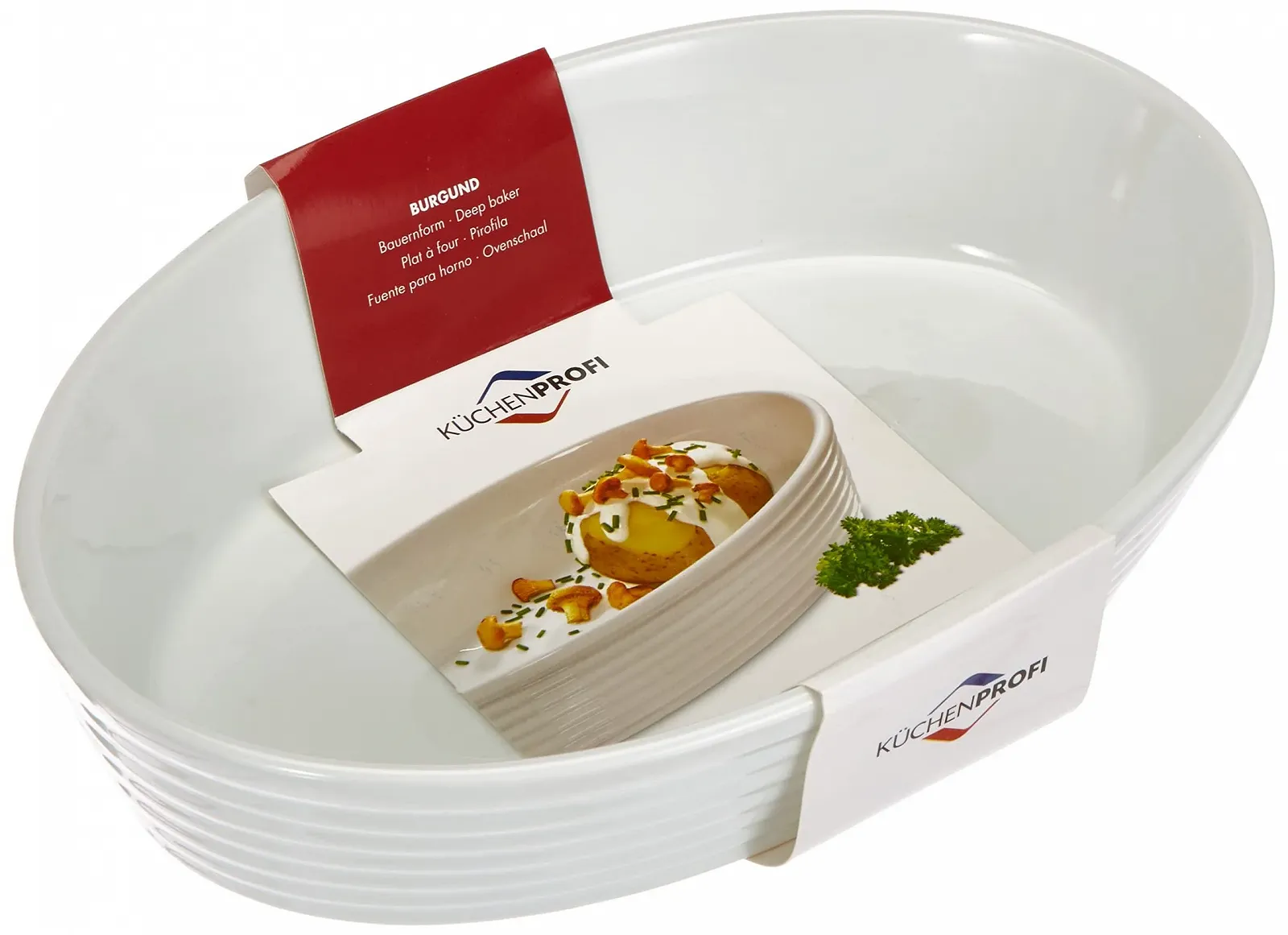 Форма для запекания Küchenprofi 750018226 Овальная 26 см Твердый фарфор, фото №1