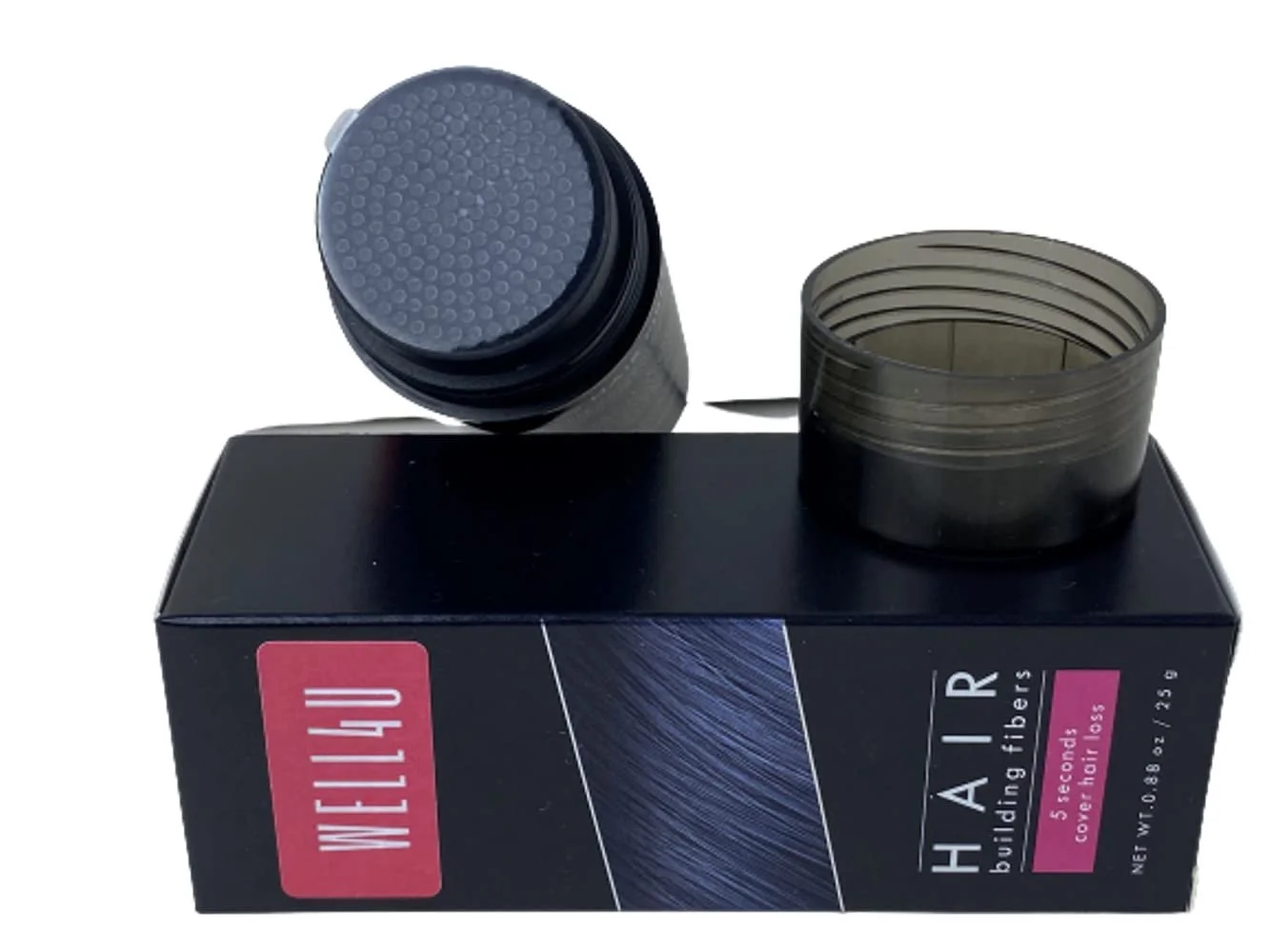 Філер для волосся WELL4U Розсіяне волосся, Тонке волосся, Для потовщення волосся, 10 кольорів, 25 г (Сірий, 25 г), фото №6