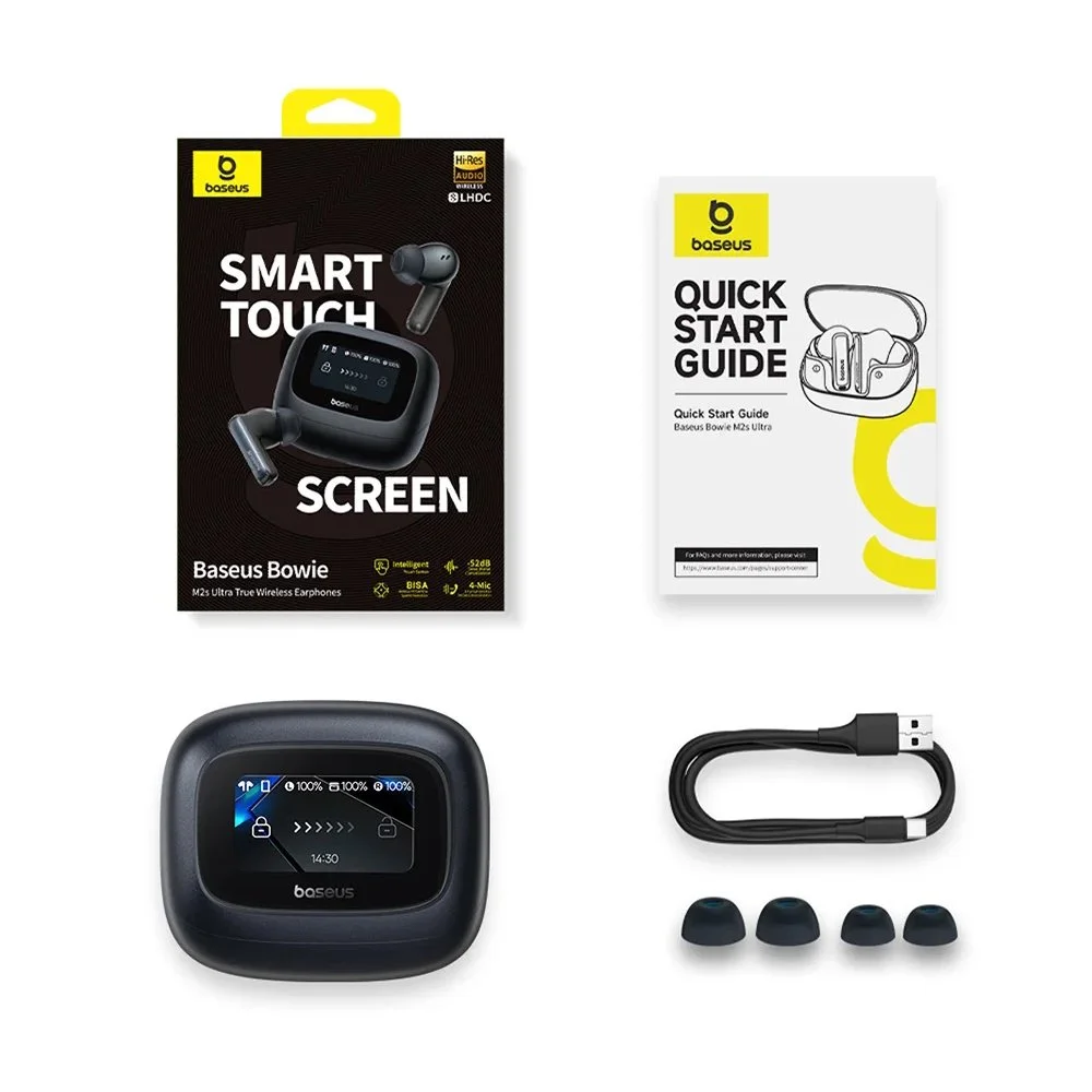 Наушники Baseus Bowie M2s Ultra Hi-Res LHDC ANC -52dB BT5.4 Black, фото №15