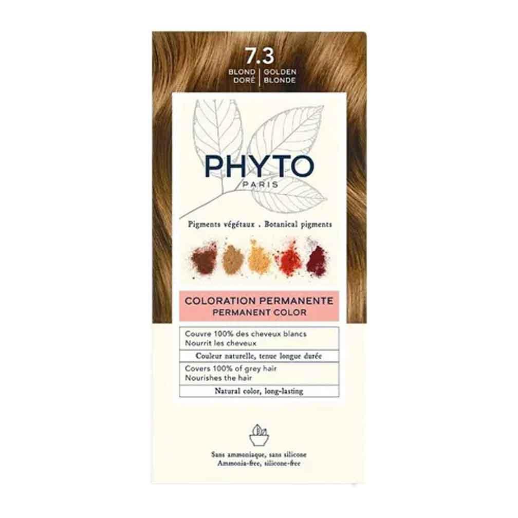 Фіто Фітоколор безаммічна крем-колір Phyto PhytoColor Coloration Permanente 7.3 Золотисто-російський 112 мл, фото №1