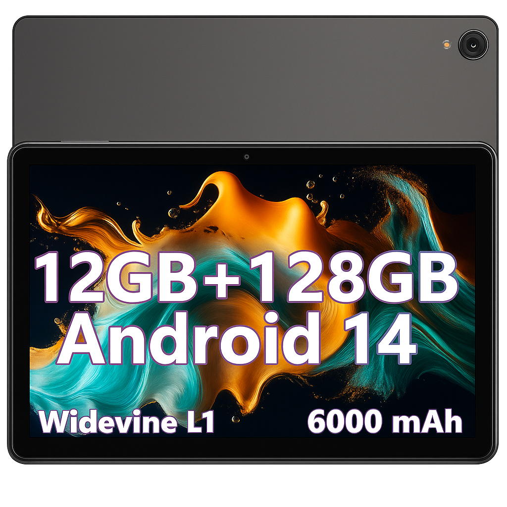 Планшет 10.1" Rebecco K70 4+8/128Gb 8 ядер Android 14 6000 mAh Серый, фото №1