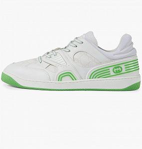 Кросівки Gucci Basket Low White Demetra Green 39.5 - Фото 1