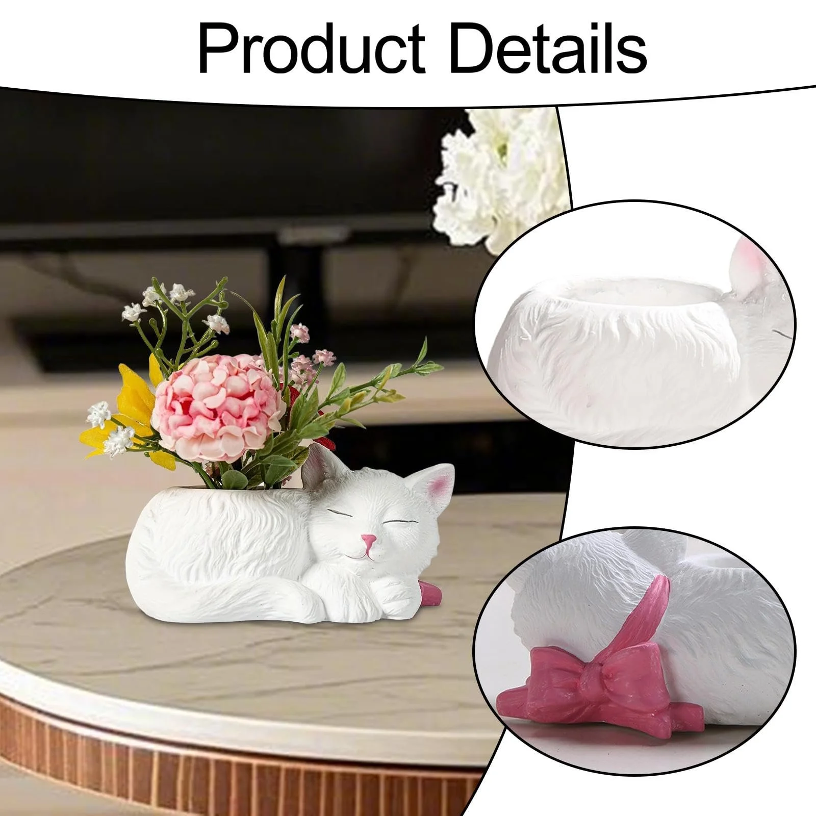 Квітковий горщик Milageto Мультяшний кіт Полімерний, фото №2 Квітковий горщик Milageto Мультяшний кіт Полімерний, фото №2