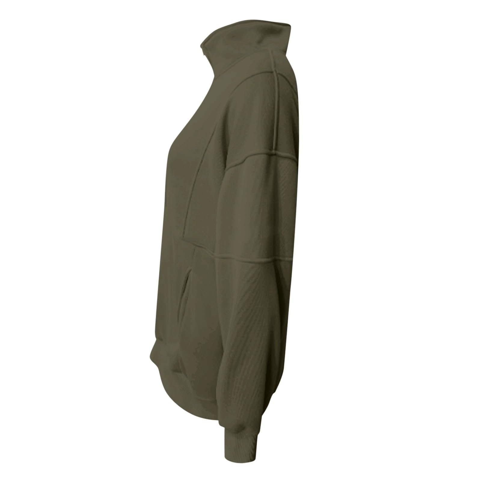 Женские толстовки на молнии 1/4 Свободный крой Мягкие Западная толстовка Милая Флисовая подкладка 1/4 молнии Стойка воротник Цветовая блочная Повседневная Однотонная, фото №6 Женские толстовки на молнии 1/4 Свободный крой Мягкие Западная толстовка Милая Флисовая подкладка 1/4 молнии Стойка воротник Цветовая блочная Повседневная Однотонная, фото №6