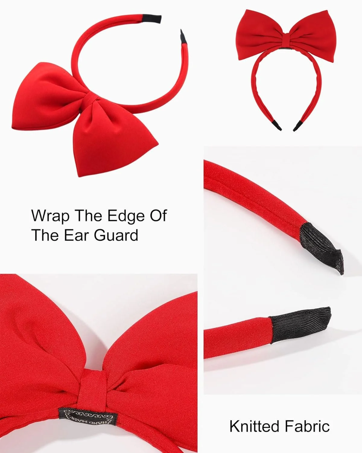 Обруч на Голову Банти Червона, фото №3