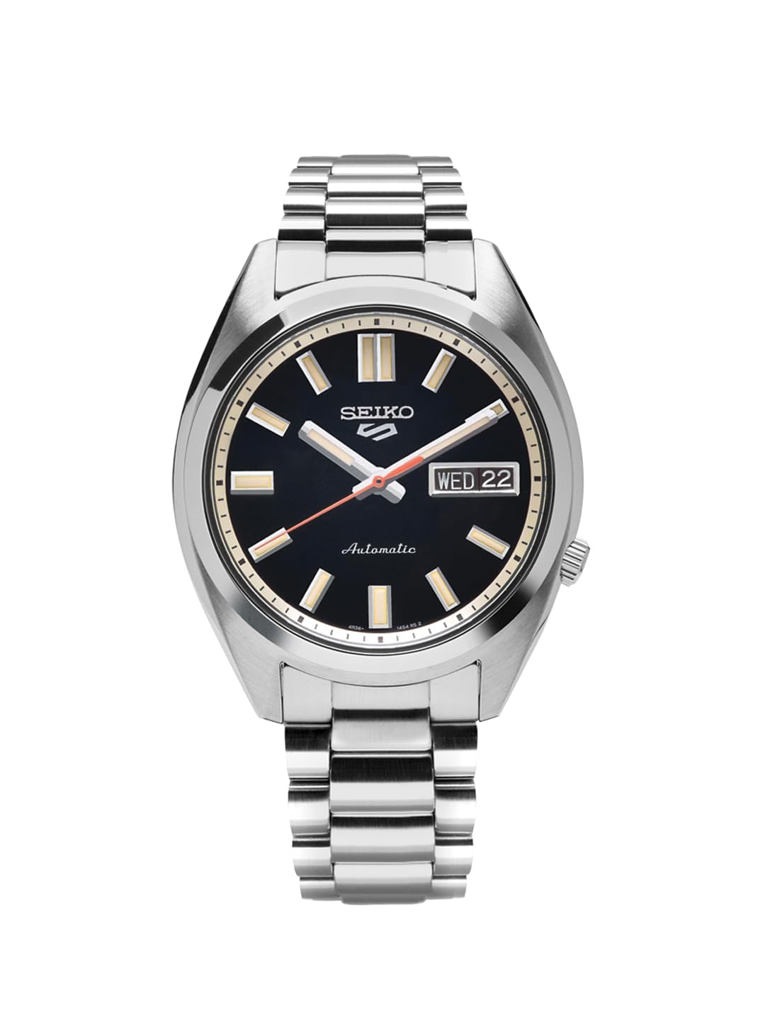 Аналоговий годинник Seiko для чоловіків з чорним циферблатом, фото №2