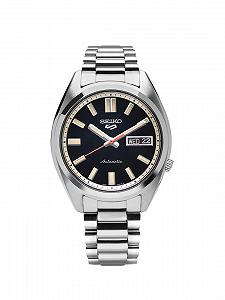 Аналоговий годинник Seiko для чоловіків з чорним циферблатом synthetic.ua - Фото 1