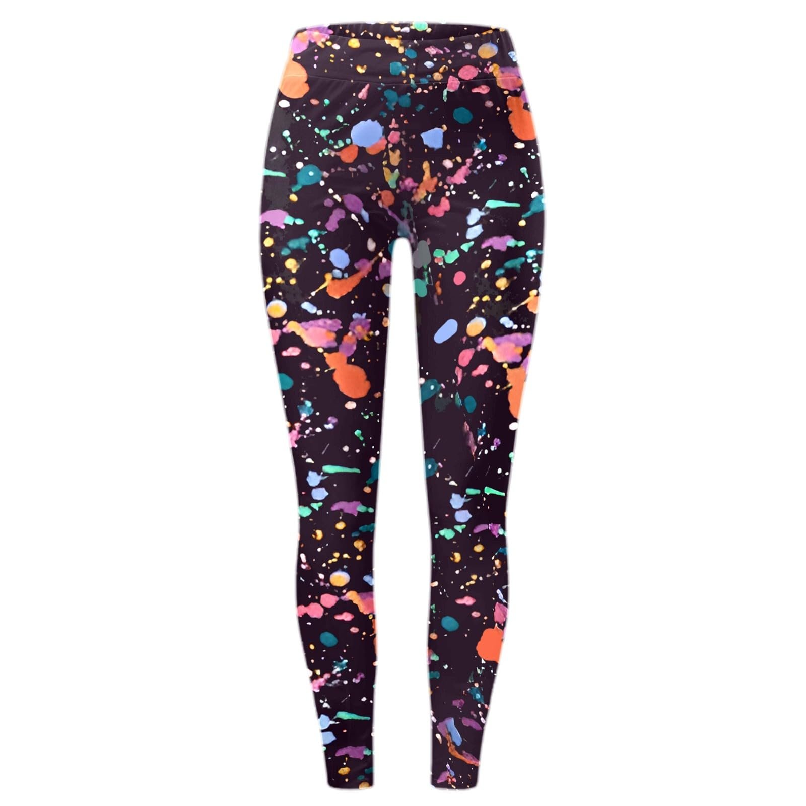 Леггинсы pxjsdwe 80s Женские Цветные Зимние Длинные Спортивные Леггинсы Running Trousers Opaque Stretch Yoga Trousers Цветные С Принтом С Высокой Талией Carnival Costume Tights Gym Party Fancy Dress Costumes, фото №4