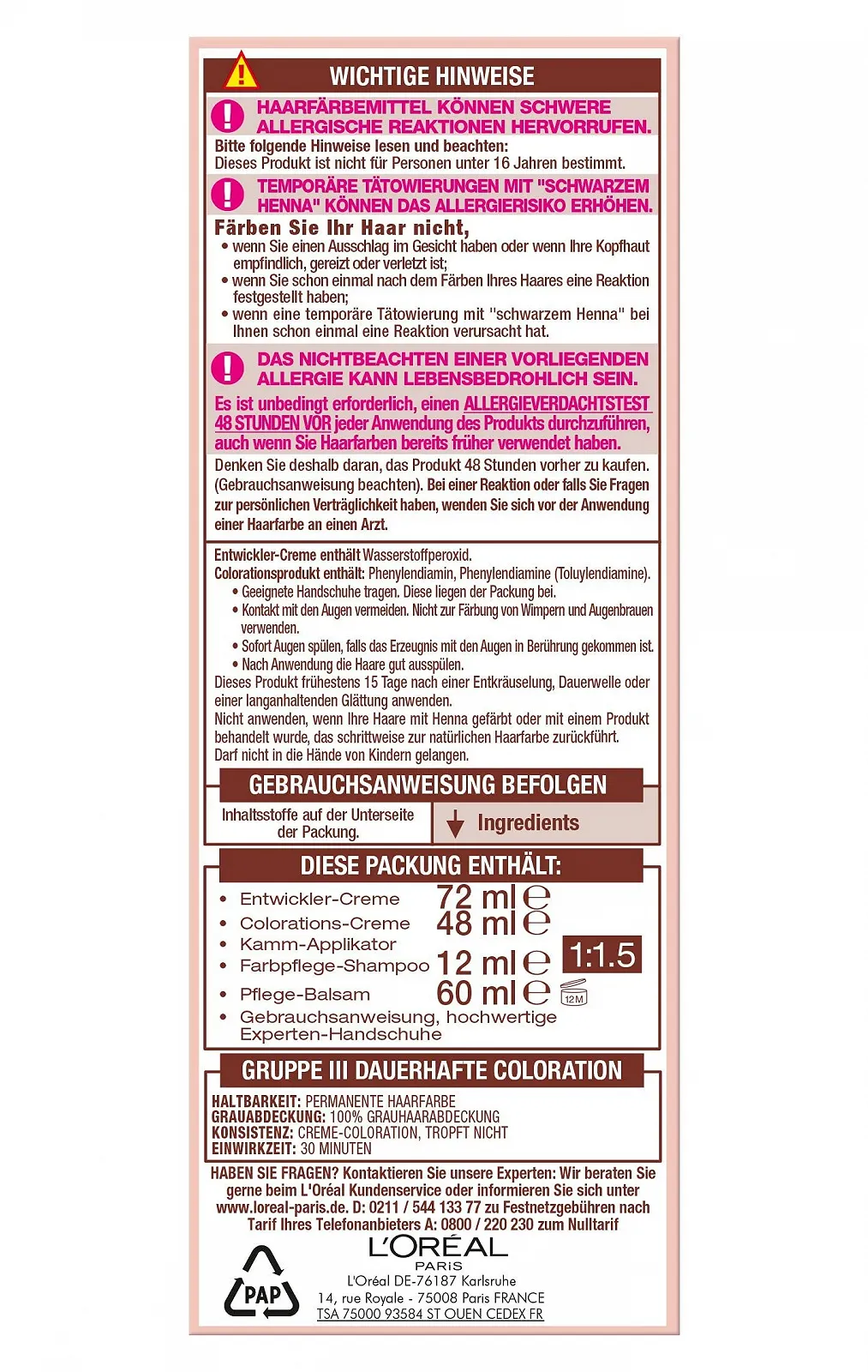 Стійка крем-фарба для волосся L'Oréal Paris Excellence Cream Universal Nudes 3U Темно-коричневий (Коричневий), фото №2 Стійка крем-фарба для волосся L'Oréal Paris Excellence Cream Universal Nudes 3U Темно-коричневий (Коричневий), фото №2