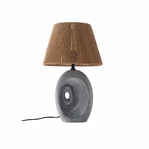 Настільна лампа Lindby Seasur Country House Vintage Rustic алюміній кераміка 1 лампа E27 - Фото 1