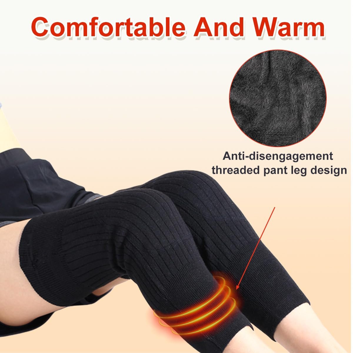 QUUPY 1 Пара еластичних в'язаних гетрів Компресійний захисний, фото №5