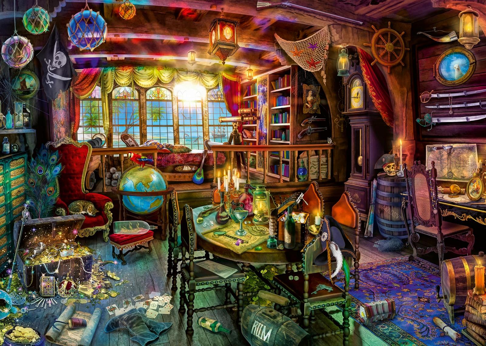 Пазл 2D Ravensburger Пиратская жизнь 1000 элементов Новый дизайн, фото №1